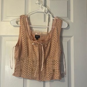 NWT pacsun pink lace tank